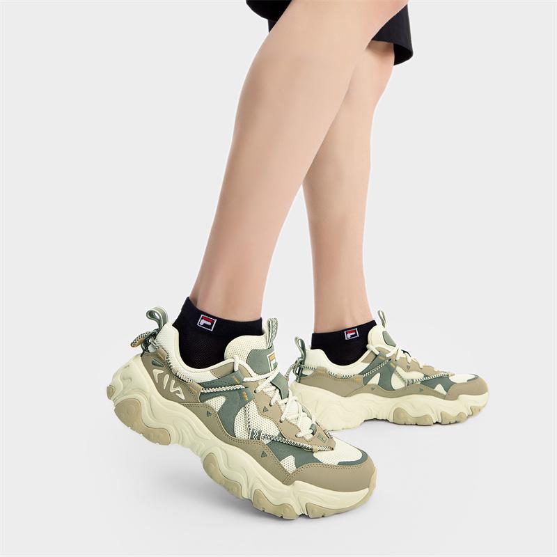 FILA Fluid 5 Cat Paw 5 Fashion Trendy Personality Sports Versatile Comfortable Retro Low-Top Lifestyle Casual Shoes Men sneaker F12M432101FWT