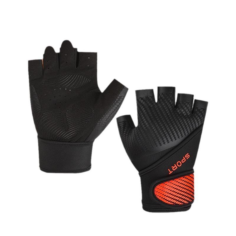 Sports and Fitness Gloves for Men and Women Half Finger Weightlifting Dumbbell Horizontal Bar Bicycle Anti Slip Anti Cocoon Outdoor Cycling Gloves