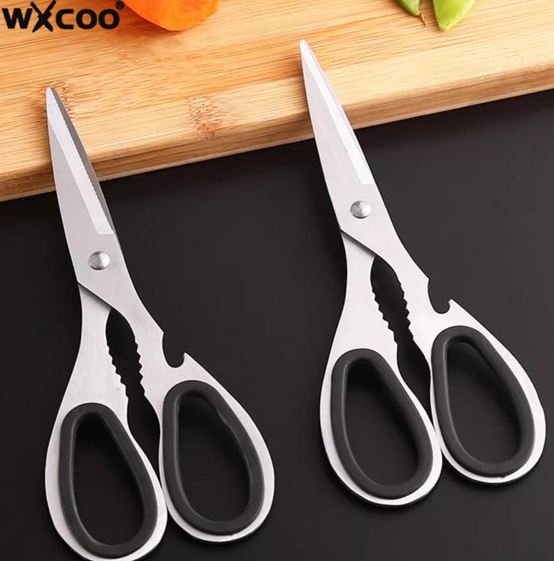 Kitchen Scissors All Steel Kitchen Shear Chicken Bone Scissors Multifunctional Bottle Opener Walnut Clip Scissors Kitchen Tools