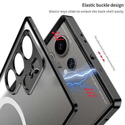 Geschikt voor Samsung S25ULTRA Gesp Mobiele Telefoonhoesje S24PLUS Metaal Enkelzijdig Magnetisch Oogbeschermhoes
