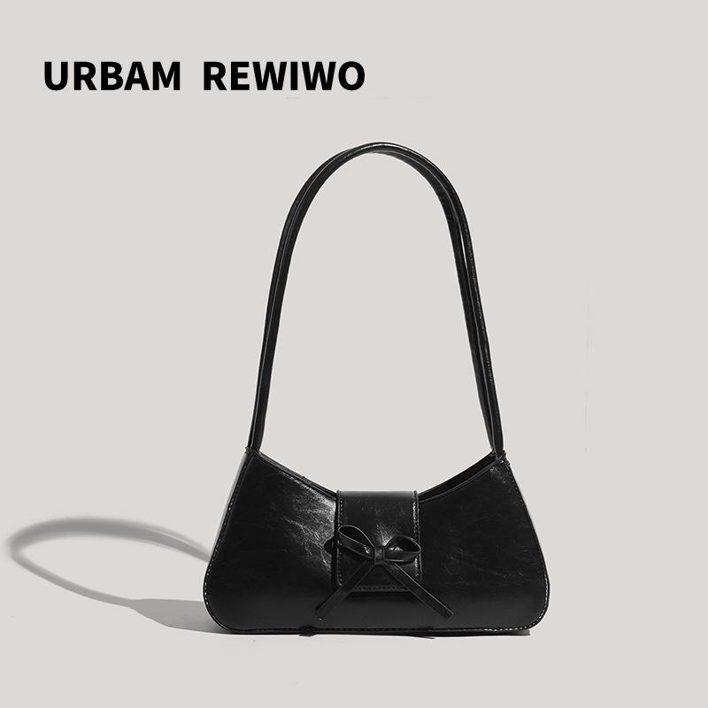 Simple Women S Bag Niche Design Fashionable Shoulder Underarm Bag Texture Versatile Commuter Baguette Bag