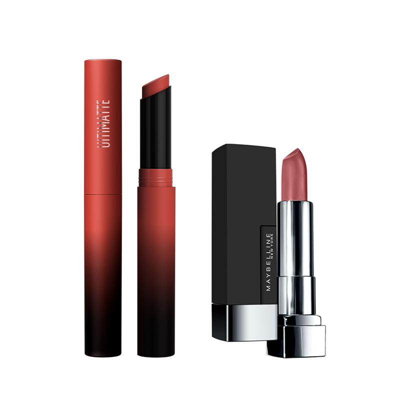 Maybelline Natural Thin tube lipstick and Black Rubiks Cube makeup set - two-piece set Thin tube lipstick 1.7g899Black Rubiks Cube lipstick 3.9g503