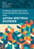 Bok Evidence-Based Practices for Supporting Individuals with Autism Spectrum Disorder