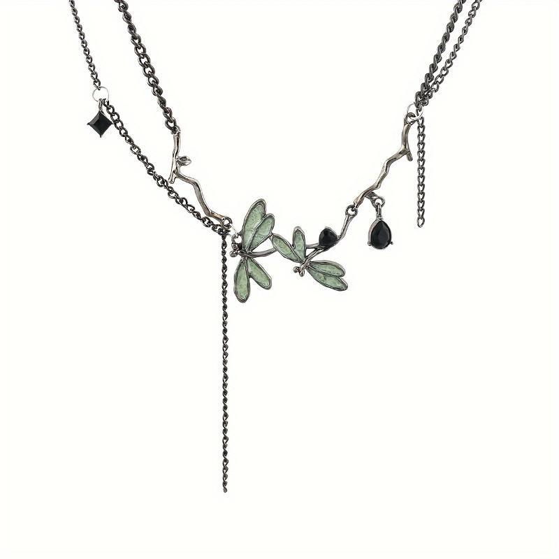 Gotische Vintage Libellen-Choker-Halskette Perfekt für den täglichen Gebrauch & Partys