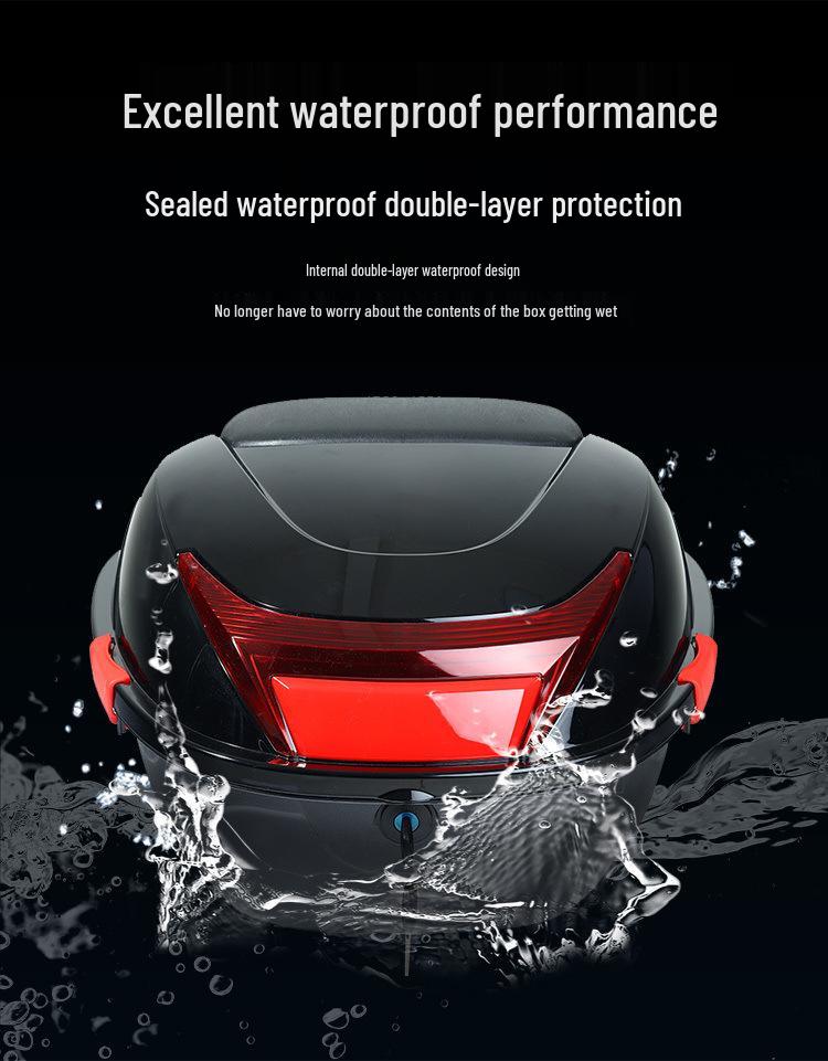 Universal Electric Vehicle Trunk & Storage Box for Motorcycles and Scooters