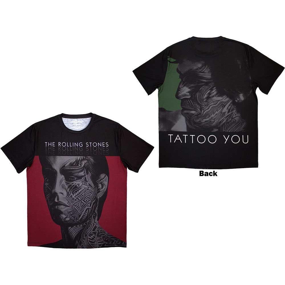Rolling Stones - Tattoo You - Sublimation Print Black  t-shirt Unisex T-Shirt XL