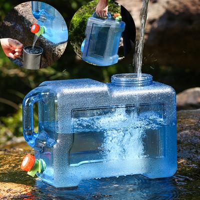Contenant d'eau de grande capacité 20-7,5L avec poignée pour le camping, stockage d'eau potable, jerrican de voyage avec robinet