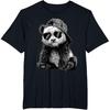 Panda with Sunglasses Graphic Motif Animal Funny Panda Bear T-Shirt