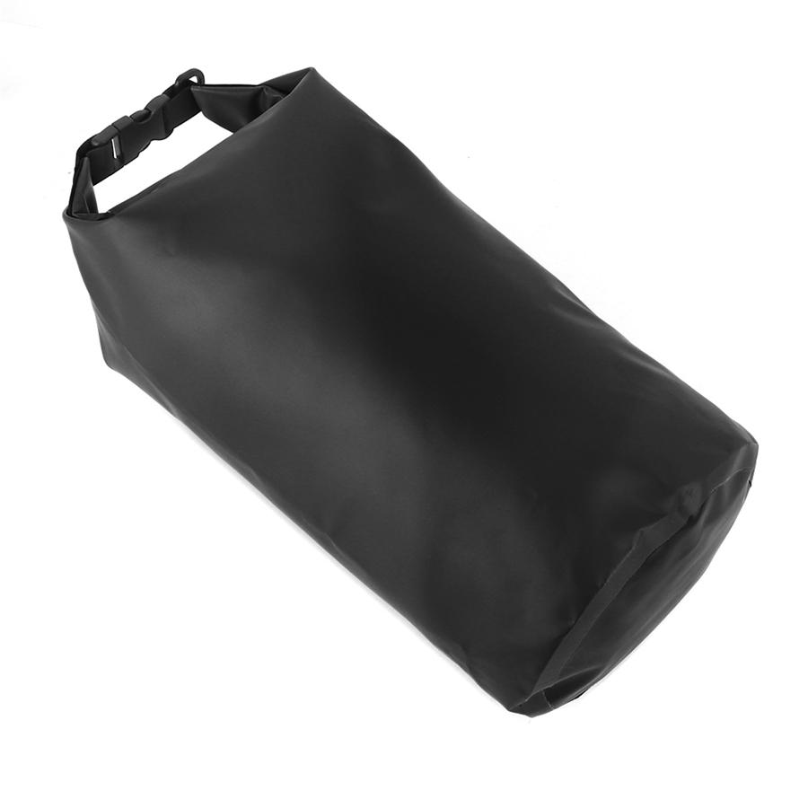 20L Motorcycle Waterproof Black Dry Bag with Shoulder Strap for Swimming Hiking