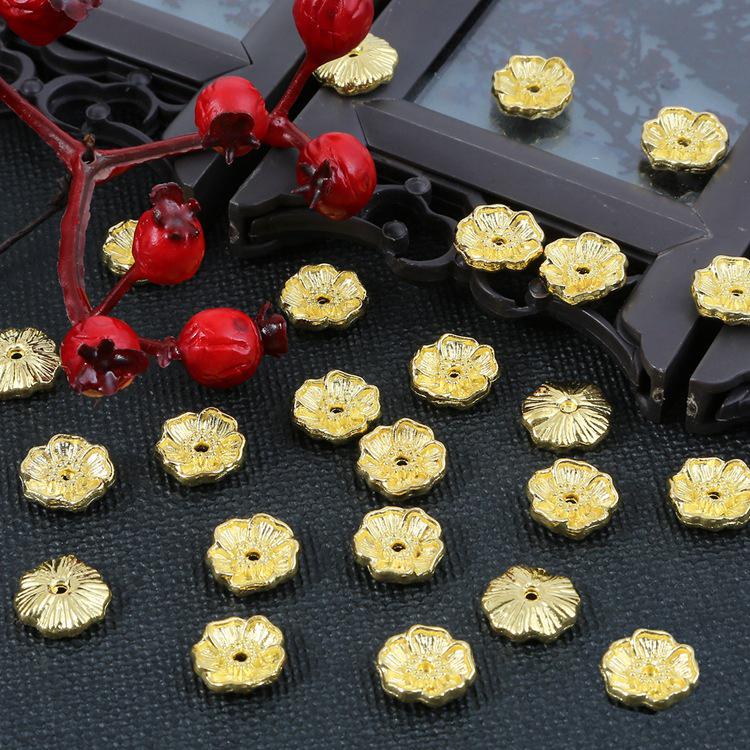

Antique-Style Alloy Hairpin Jewelry Accessories: Bracelet, Necklace, Soft Yingluo Spacer Beads Diameter 11mm, Hole approx. 1mm, 20 pcs/bag золотий