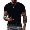 Men's 3D dazzling pattern chip printed T-shirt for both men and women, summer fashion trend T-shirt, casual oversized T-shirt