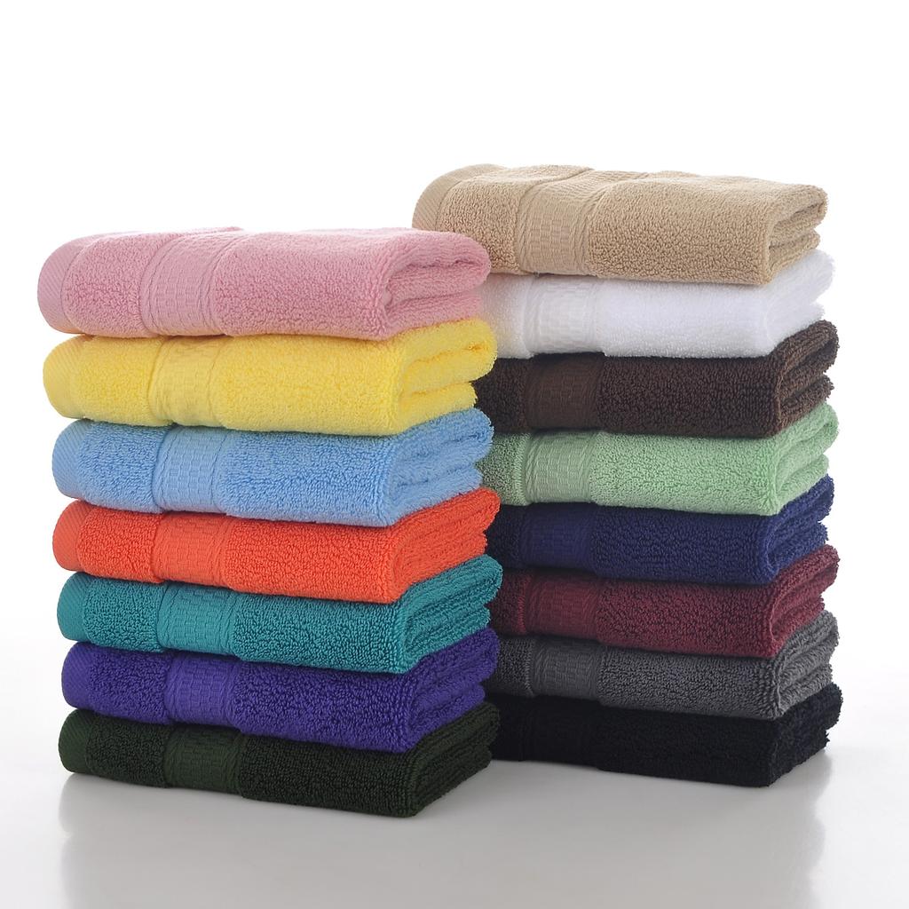 Style, plain cotton towel, household face towel, soft and absorbent