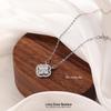 Elegant S925 Sterling Silver Four-Leaf Clover Necklace for Women - Luxe Design with Full Diamond Accent