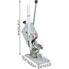 Manual U-shape Sausage Clipper Clipping Machine Food Clipping Maker for Sausage Packing Sealing with 2 Boxes of Buckles 8000pcs
