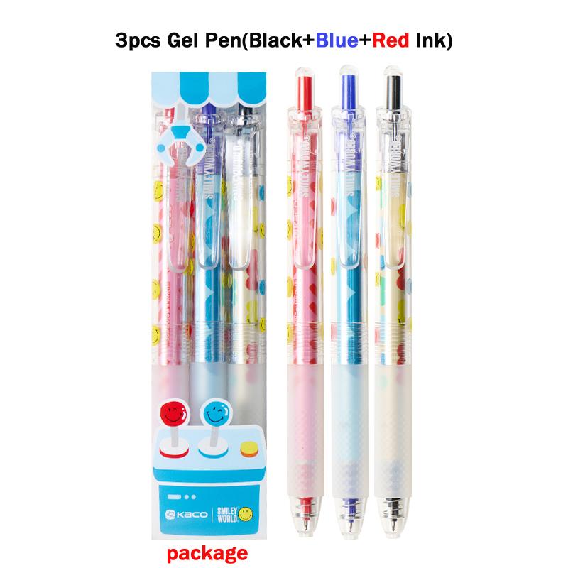 KACO X SMILEYWORLD Retractable Gel Pen,Cute Happy Vending Machine 1800M Large Capacity Quick-Dry Ink For Office School Homework