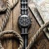 Zulu Diver Classic Bond 1973 British Cadet Nylon Watch Band Black Gray Polished Buckle 21mm [ZULUDIVER] & - -