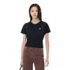 Asics T Shirts Women's Black Crew Neck Moderate Straight Fit 2012D164-001