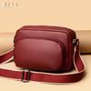 Leather women's bag new soft leather shoulder messenger bag first layer cowhide small square bag