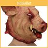 Funny Wild Boar Head Mask For Halloween Party Unique Latex Animal Costume Accessory