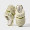 Autumn and winter new simple plush cotton slippers indoor home warm non-slip thick bottom soft and comfortable cotton drag couple