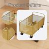 Rolling Book File Cart Organizer Easy To Use Portable Durability Utility Storage Under