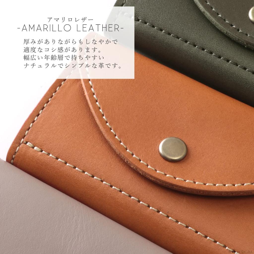 Nafka Women's Key Case, Smart Key Compatible, Genuine Amarillo Leather, 4-Key Hook, Made in Japan [NFK-72112] (Gray)