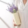 Nordic Ceramic Flower Vase - Creative Dried & Artificial Flower Holder for Living Room & TV Cabinet Decor.