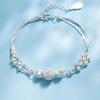 Star Chain Bracelet Minimalist Star Beads Bracelet Multi Strand Chain Link Charm Dainty Bracelet Simple Jewelry Gift for Teens Women