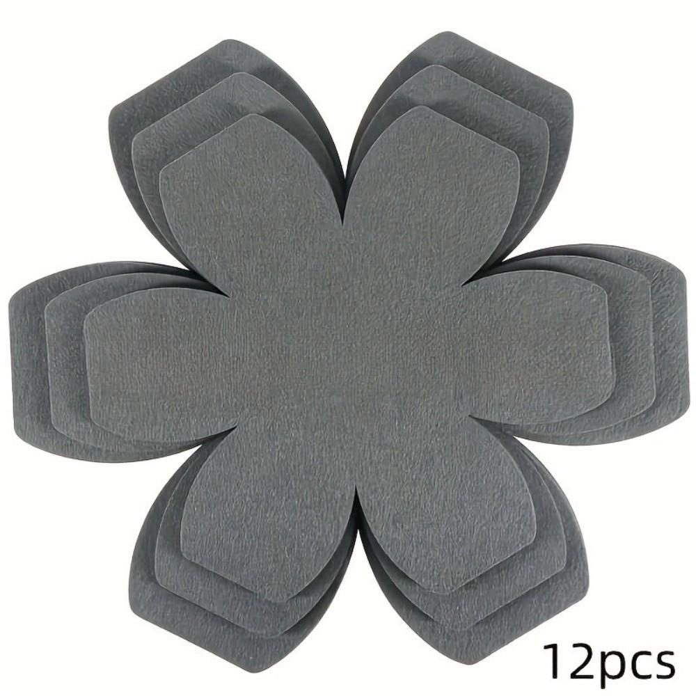 12pcs/set Hexagonal Shape Felt Pot Protector Anti Scratch Kitchen Protective Pads  Kitchen Use