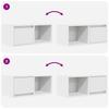 TV Cabinet White 60x31x25.5 cm Engineered Wood