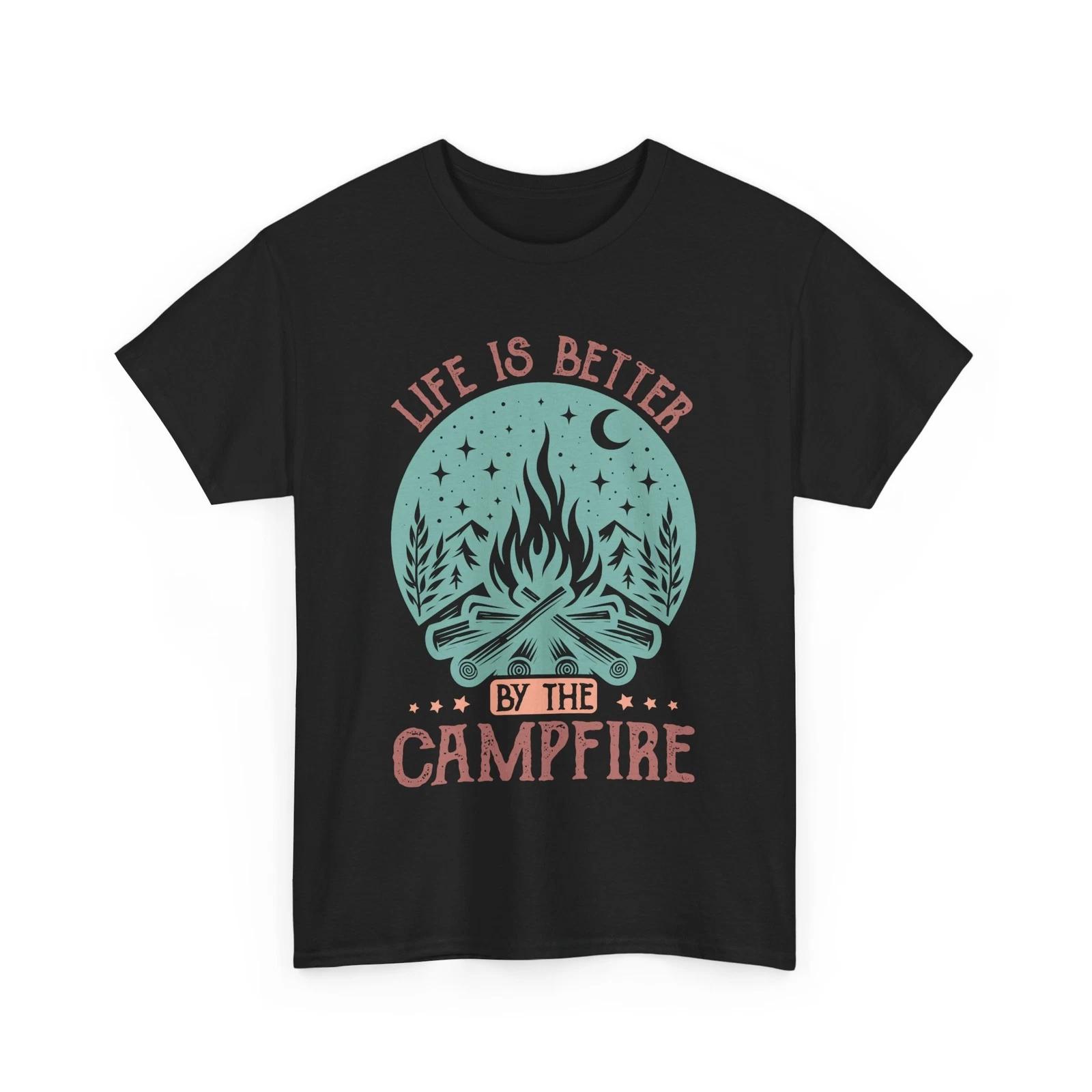 Wild Nature T-Shirt | Mountain Peak Tee | life is better by the CAMPFIRE Shirt L
