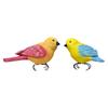 Artificial Bird Sculpture Weatherproof Resin Decoration Fairy Garden Accessory for Outdoor Flower Pot