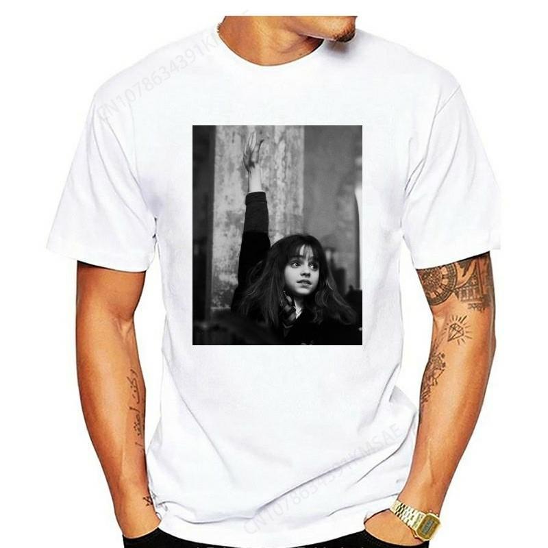 Emma Watson Girl White Printed Short Sleeves Cotton Unisexunisexunisex Fashion T Shirt Tee Tshirt