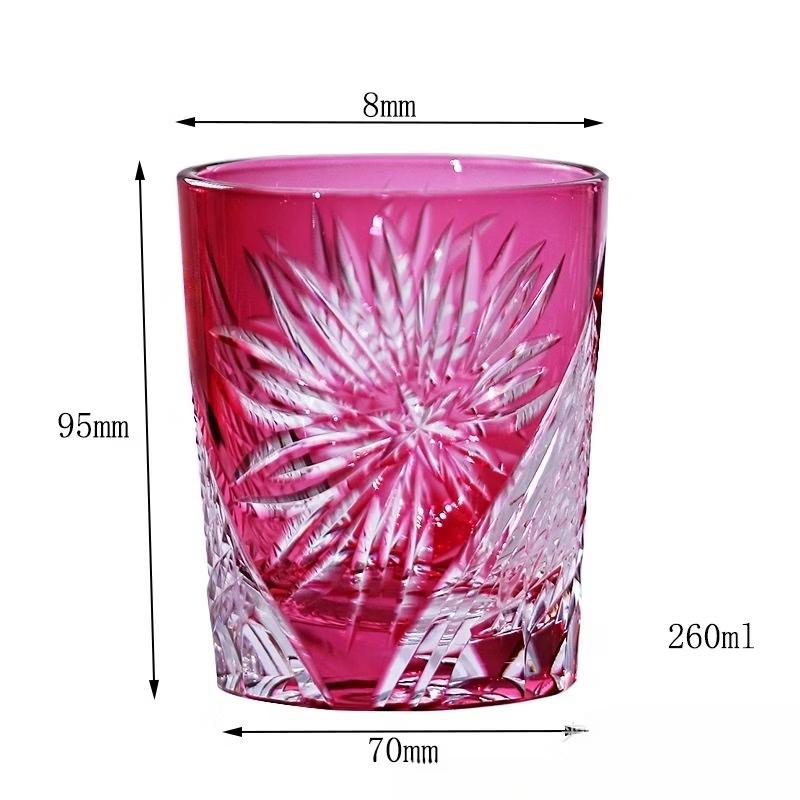 Edo Kiriko Hand-Carved Crystal Whiskey Glass