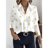 Blusa retro y elegante de manga larga para mujer, adecuada para atuendos casuales diarios y para ir al trabajo