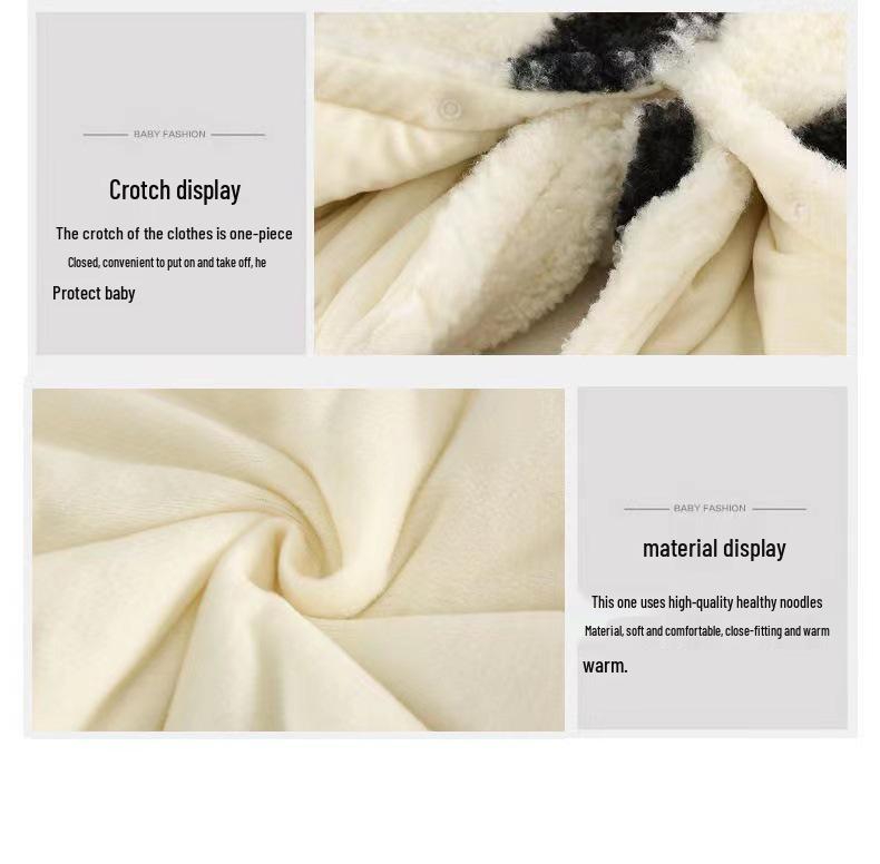 Adorable Cow Winter Romper - Cozy Lamb Wool for Newborns