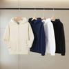 Unisex Heavyweight 720g Cotton Zip-Up Hoodie - Solid Color, Loose Fit, Super Thick, Cardigan Style