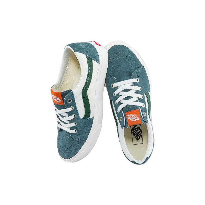 Vans SK8 Low Low Tops Casual Skateboarding Shoes Unisex White Green Vans VN0A5KXDBLG