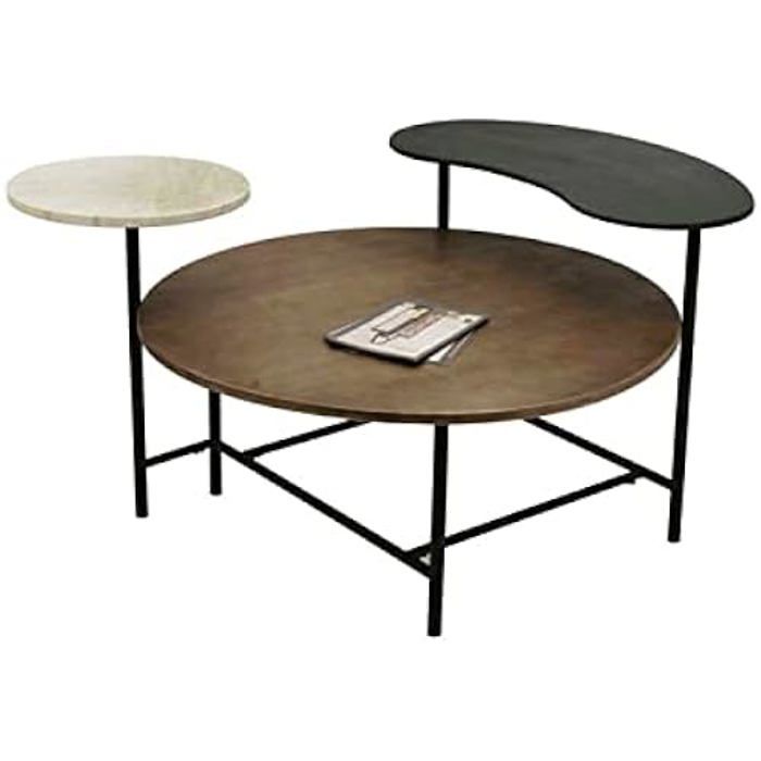 Table Basse - DKD HOME DECOR - Rectangulaire - Aluminium - 118x90x61 Cm - Contemporain