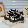 Kids Winter Fleece Lined Non Slip Soft Sole Toddler First Walking Sports Sneakers