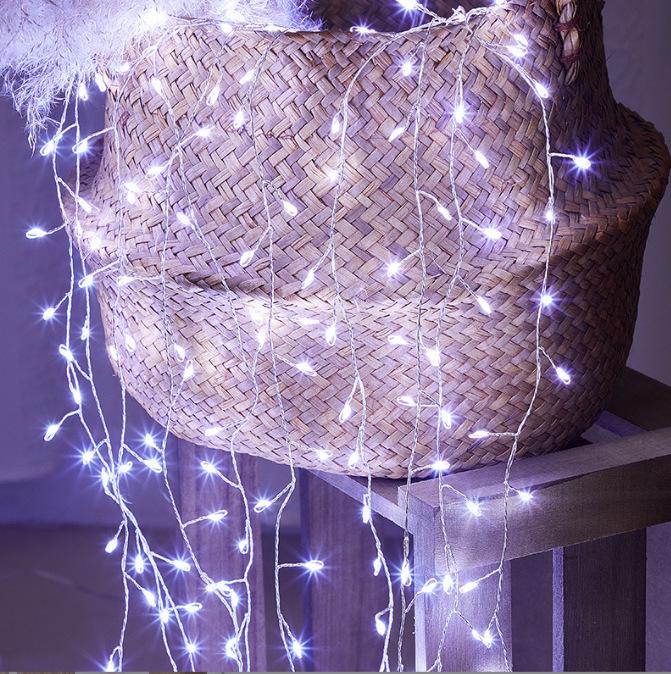 Cross-border Firecracker Curtain Lights - Copper Wire Christmas Decoration Lights