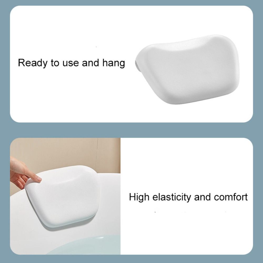 Non-slip Bathtub Pillow Ergonomic Design Neck Bathtub Cushion Practical SPA Pillow  Bathroom