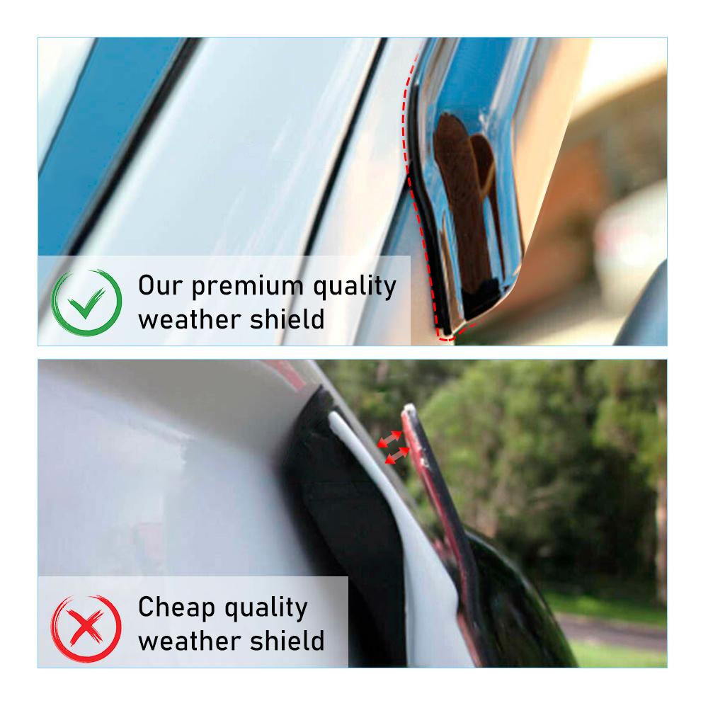 Wind Visor Sun Rain Guards Window Deflectors Weather Shields for Mazda Bt50 2012-2020 4PCS Door Visors Car Accessories