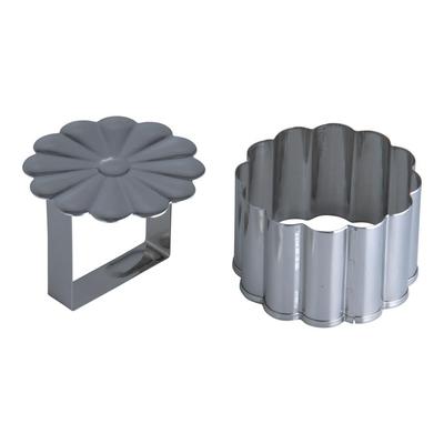Endo Shoji Serving Chrysanthemum Stainless Made In BBT10 Commercial-use Mold, Design, 18-8 Steel, Japan,