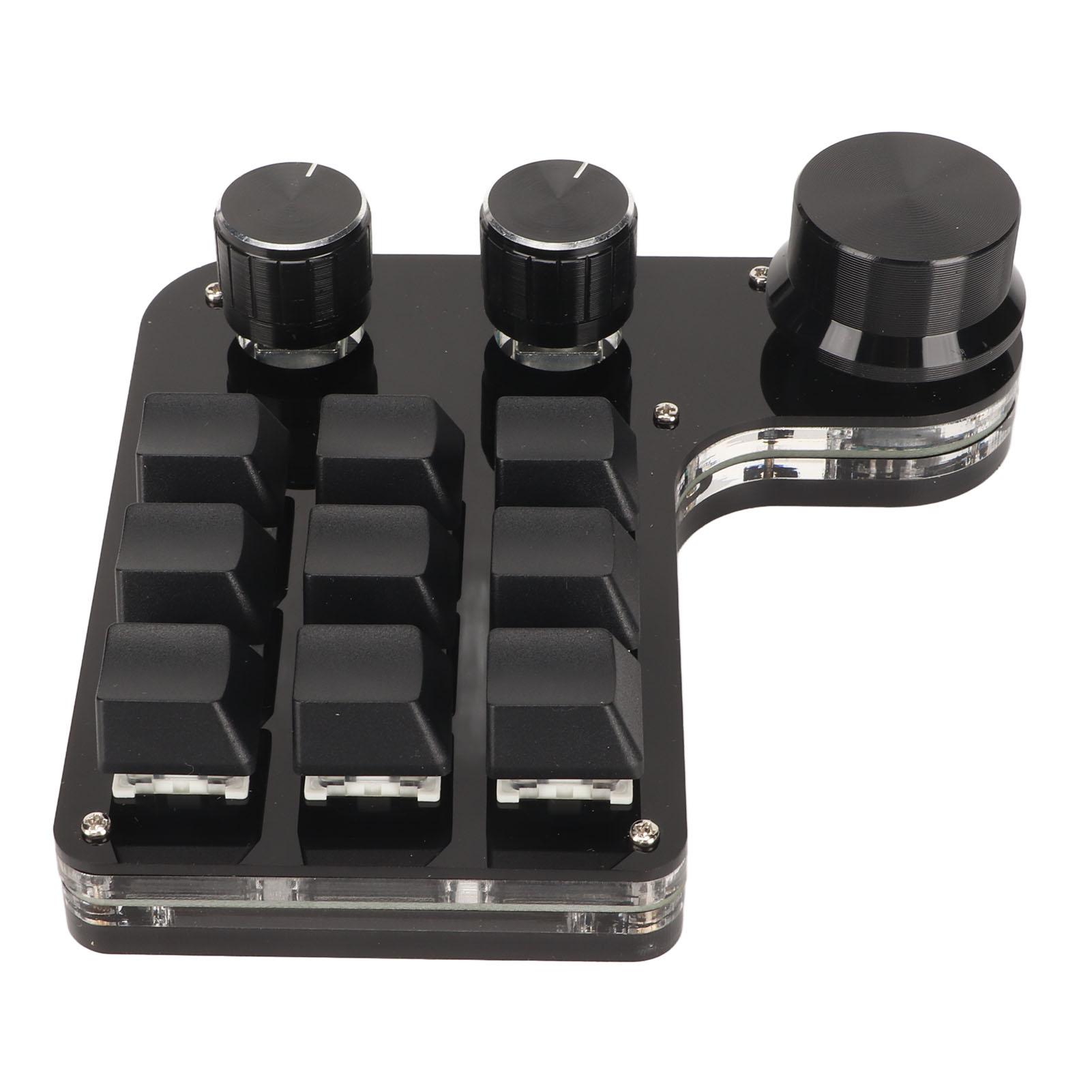 

Мини-клавиатура с 9 клавишами и 3-кнопочным переключателем RGB Light Blue, программируемый универсальный мини-макрос своими руками