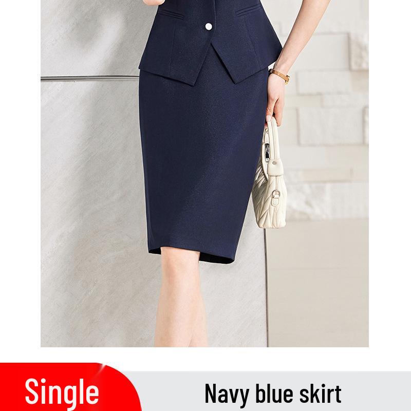 

Summer 2026 Women s Short-Sleeved Suit Skirt Set for Jewelry Store and Salon Professionals L