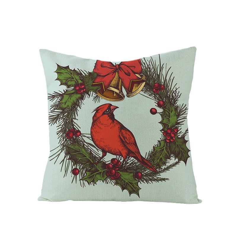 Cartoon Digital Printing Christmas Pillow Cover New Style Square Polyester Pillow Cover Cushion Cover