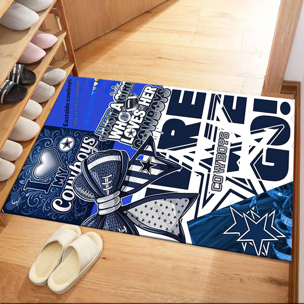 Dallas Area Rug Suitable for Outdoor Dormitory Foyer Dining Room Antislip Carpet Office Home Decor Gift for Festivals