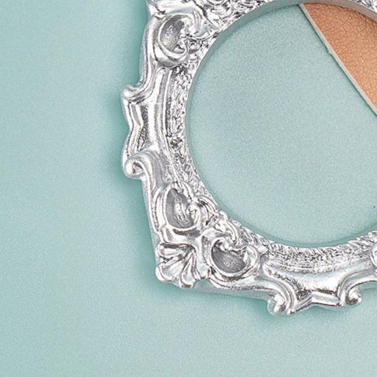 Vintage Mini Picture Frame Retro Resin Miniature Photo Frame Square Tiny Picture Frame for DIY Jewelry Craft Projects Phone Case Decoration