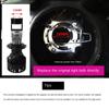 Y9 New H7 H11 Lens Car LED Headlight Modified Low Beam Fish Eye Light Motorcycle Motorcycle Headlight